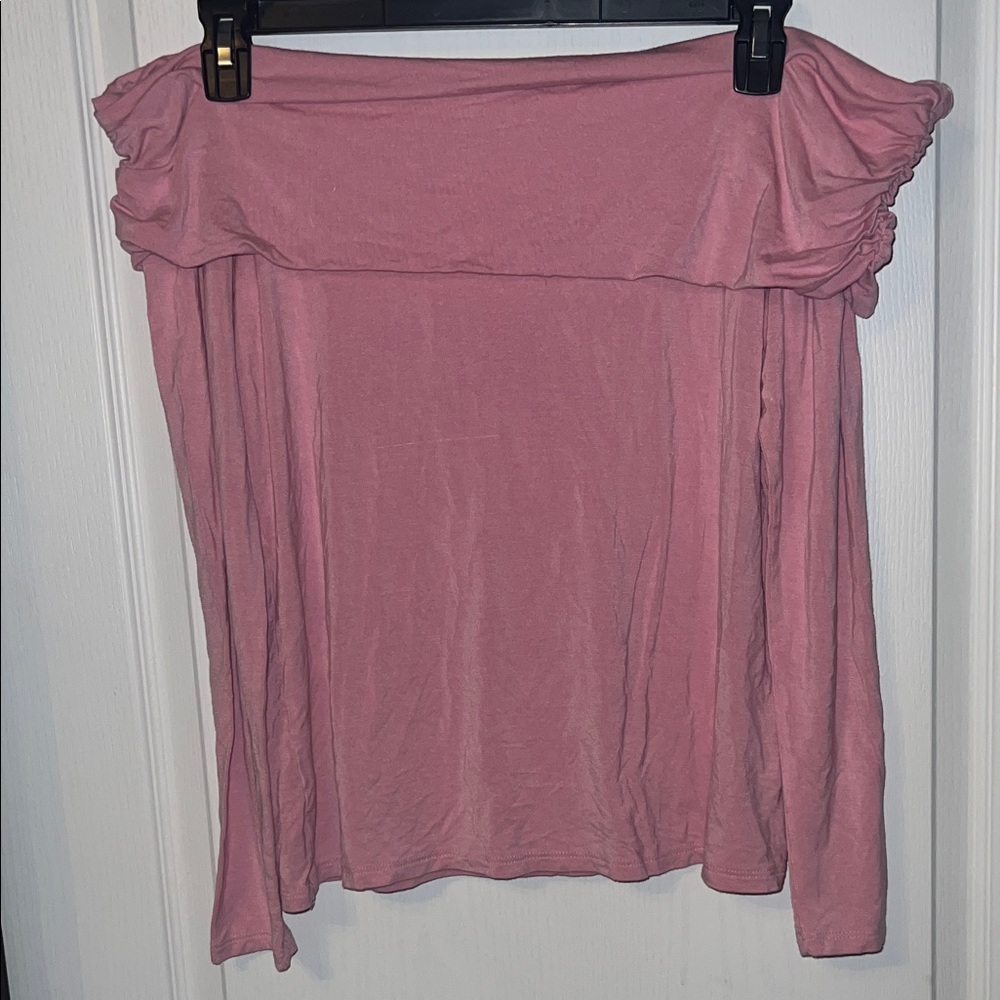 Maurices Pink Off-Shoulder Skirt